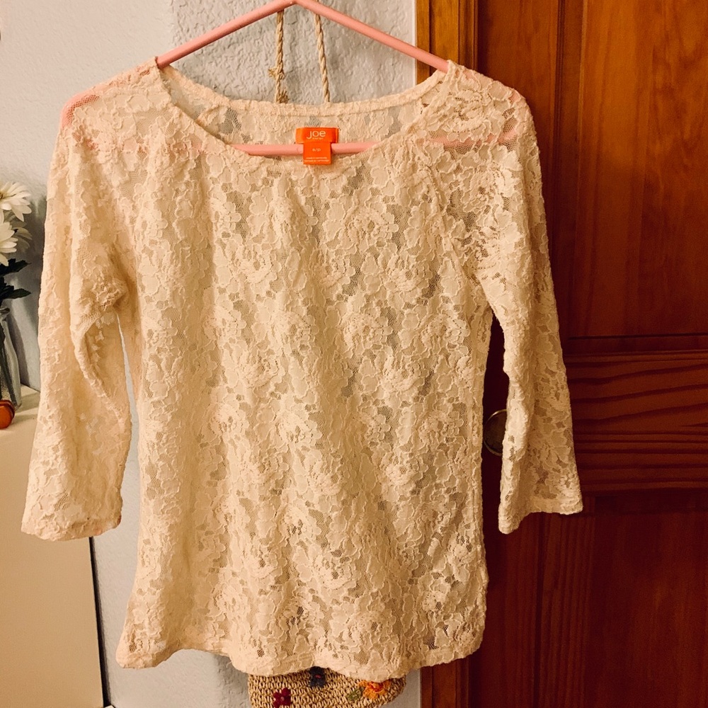 Joe Fresh Sheer Lace Top